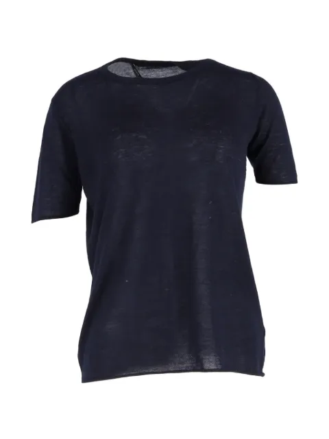JOSEPH crew-neck cotton T-shirt Blue NAPPUGBCL506616W