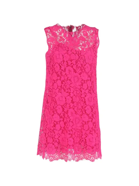032c lace scalloped mini dress Pink NAPPUGBCL464067W