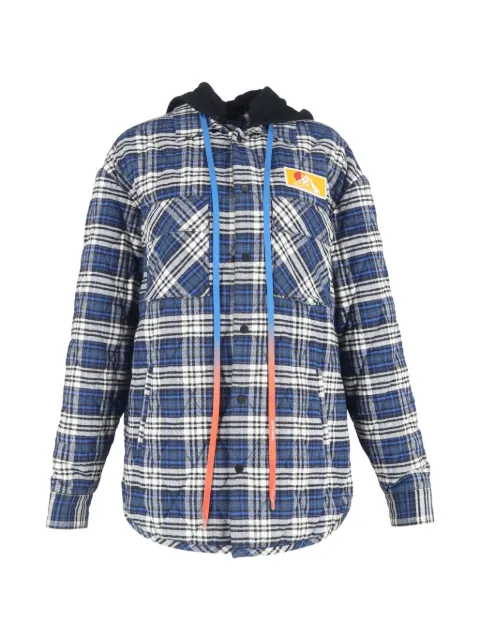 Off-White Pre-Owned checked jacket Blue NAPPUGBCL464040W
