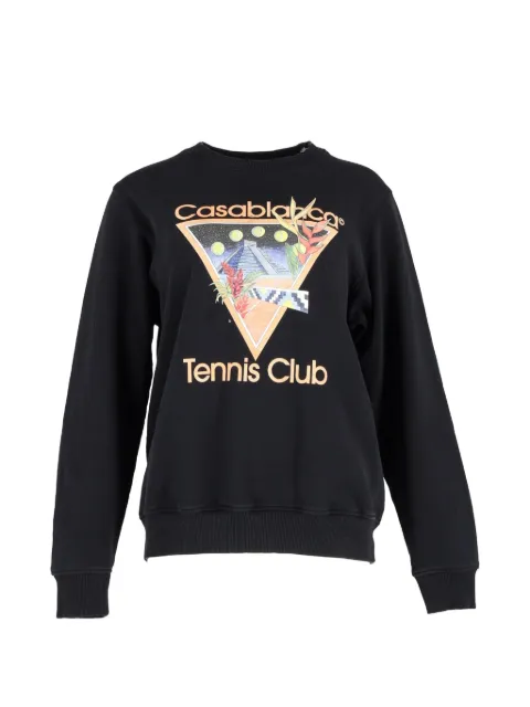 Casablanca Tennis Club sweatshirt Black NAPPUGBCL470326W