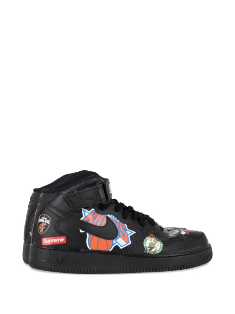 Supreme 2018 x Nike Air Force 1 Mid Supreme sneakers Black NAPPUGBSH470328W