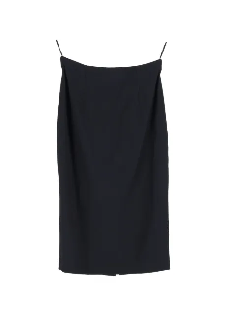 Alexander McQueen Pre-Owned slit pencil skirt Black TONPUGBCL503670W
