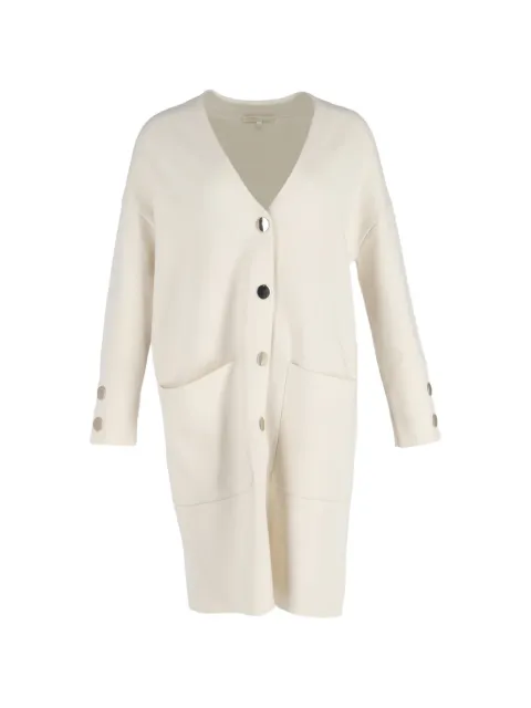 Maje buttoned pocket coat Neutrals NAPPUGBCL473823W