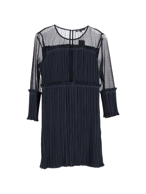 Maje Ritzy pleated mini dress Blue NAPPUGBCL470883W