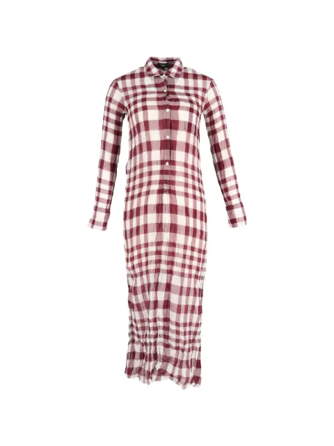 Theory plaid shirt dress Red NAPPUGBCL471774W