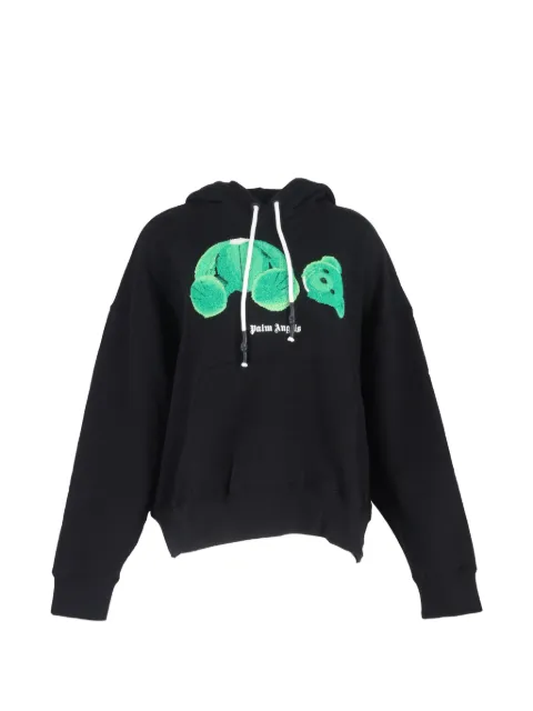 Palm Angels bear-print hoodie Black NAPPUGBCL464039W
