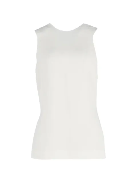 KHAITE Pre-Owned cross-back top White NAPPUGBCL474420W