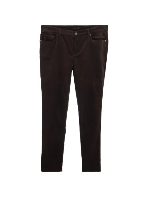 Loro Piana Pre-Owned mid-rise velvet trousers Brown NAPPUGBCL463606M