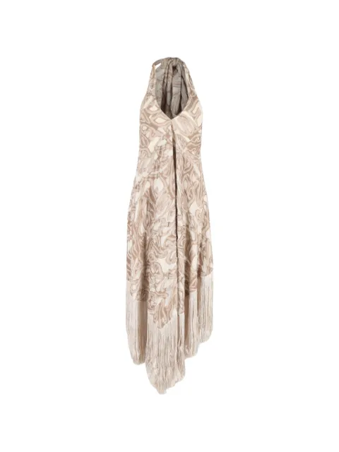 Cult Gaia Ali fringe maxi dress Neutrals NAPPUGBCL463773W