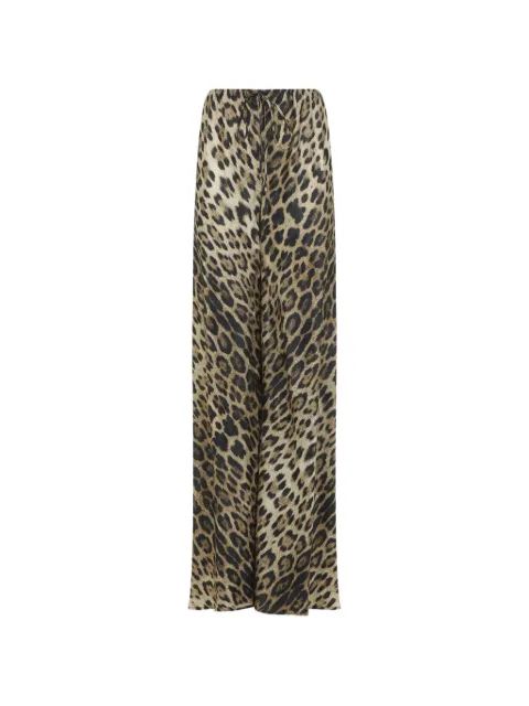 Roberto Cavalli leopard-print trousers Neutrals WQT2029HQ71