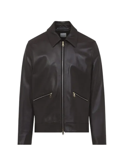 Paul Smith zipped leather jacket Brown M1R872ZV01388
