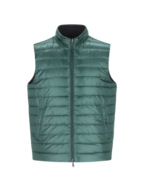 Herno zip-up quilted gilet Green PI001320U12020Z