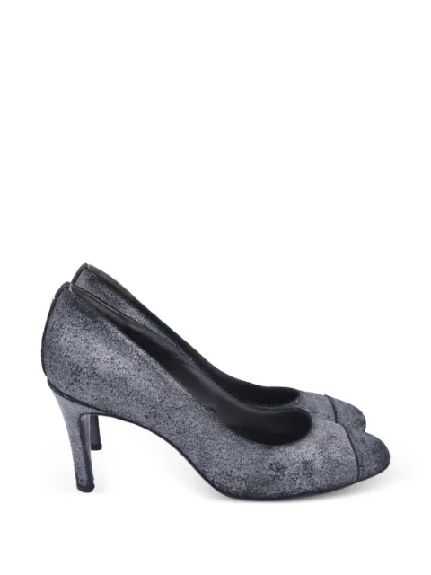 CHANEL Pre-Owned heeled suede pumps Grey TONPUUSSH550106W