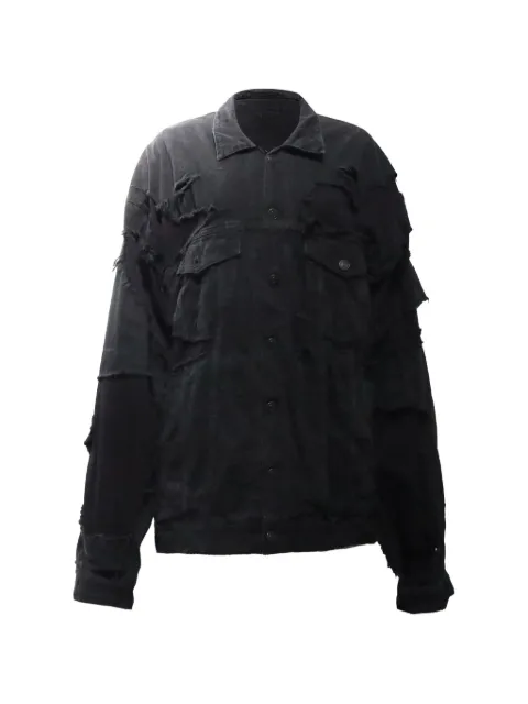 Balenciaga Pre-Owned Unity Sports distressed jacket Black BAPUUSCL616900W