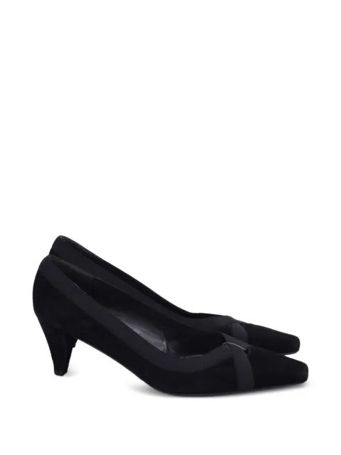 Stuart Weitzman point-toe suede heeled pumps Black GILTPUUSSH600054W