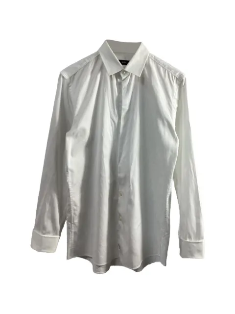 BOSS slim-fit shirt White NAPPUUSCL485270M