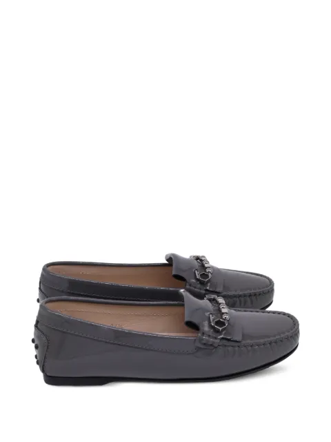 Tod's Vintage embellished loafers Grey NAPPUUSSH517393W
