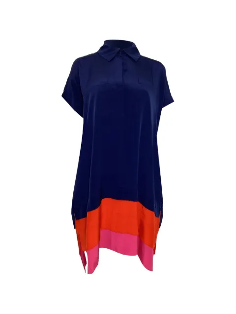 Diane Von Furstenberg Vintage layered shirt mini dress Blue NAPPUUSCL453633W