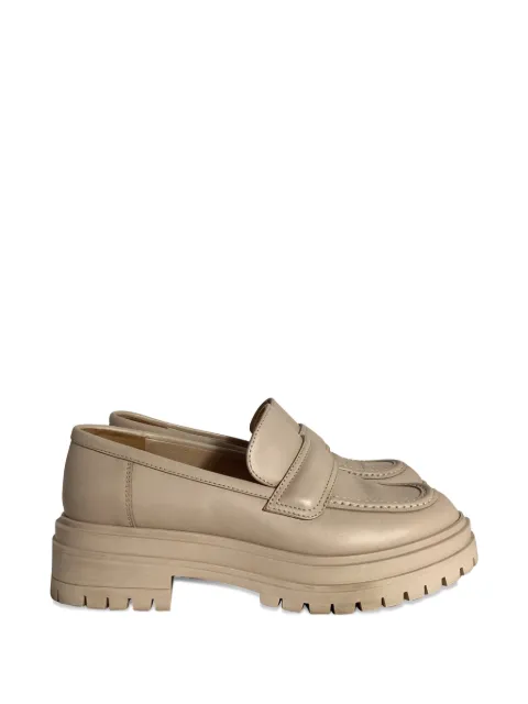 Gianvito Rossi leather chunky loafers Neutrals NAPPUUSSH453634W