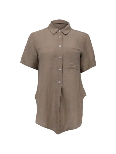 Theory tie-front button-down shirt Neutrals GILTPUUSCL556087W