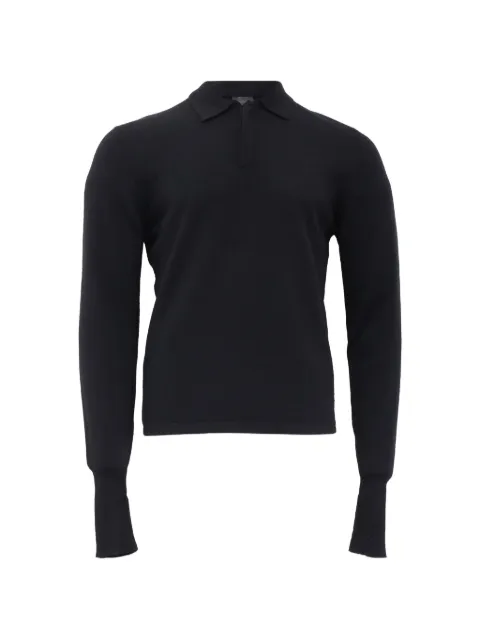 Christian Dior Pre-Owned long-sleeve polo shirt Black MRPPUUSCL623452M