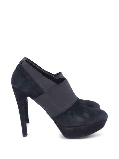 Stuart Weitzman elastic strap platform ankle boots Black NAPPUUSSH570685W
