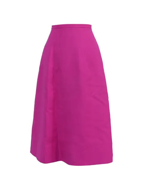 Valentino Garavani Pre-Owned flared midi skirt Pink NAPPUUSCL578520W