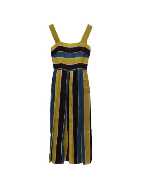 Dolce & Gabbana Pre-Owned striped dress Yellow NAPPUUSCL534490W