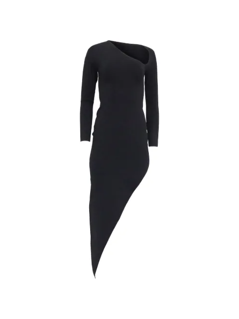 Pre-Owned Alexander Wang asymmetric midi dress Black TONPUUSCL545268W