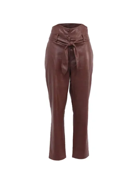 Nanushka Ethan high-waist trousers Brown NAPPUUSCL534260W