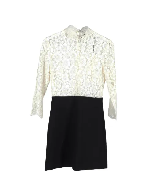 SANDRO lace long-sleeves dress White NAPPUGBCL449492W