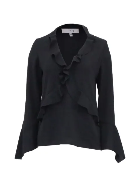 IRO ruffle long-sleeves blouse Black NAPPUUSCL537888W