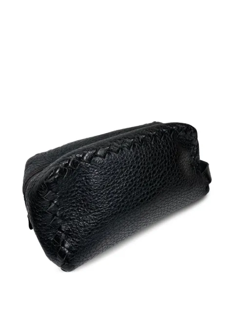 Bottega Veneta Pre-Owned leather zipped clutch bag Black 233416774