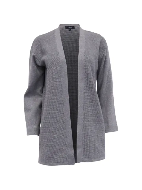 Theory open front rib-knit cardigan Grey TONPUUSCL513668M