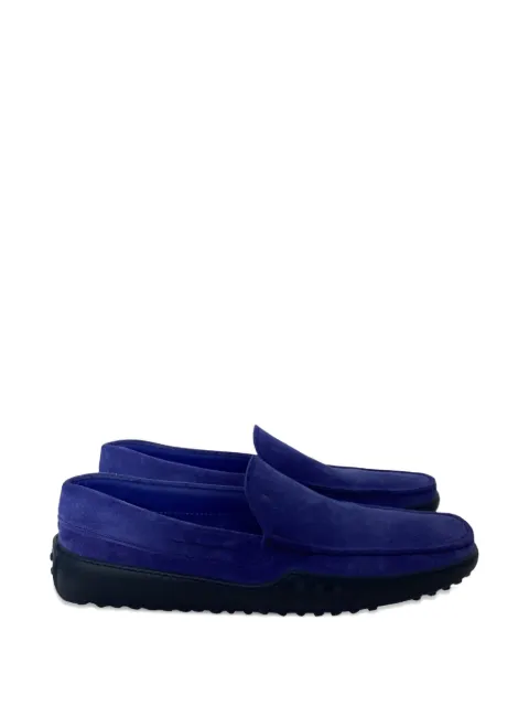 Tod's Vintage suede slip-on loafers Blue MRPPUUSSH459017M