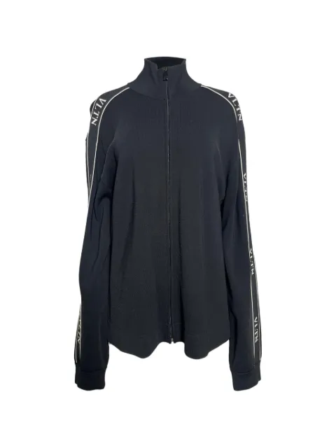 Valentino Garavani Pre-Owned logo-tape jacket Black MRPPUUSCL459860M