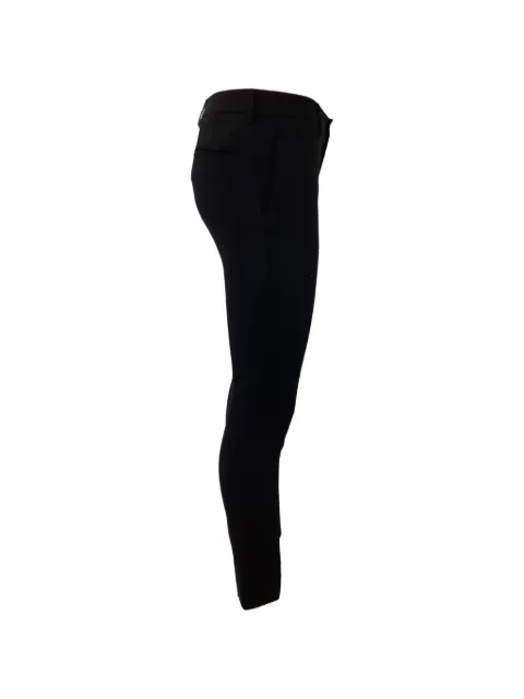 Saint Laurent Pre-Owned slim-fit trousers Black NAPPUUSCL447279W