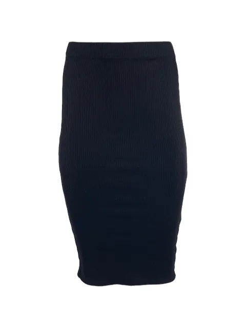 ANINE BING ribbed midi skirt Black TONPUUSCL445672W