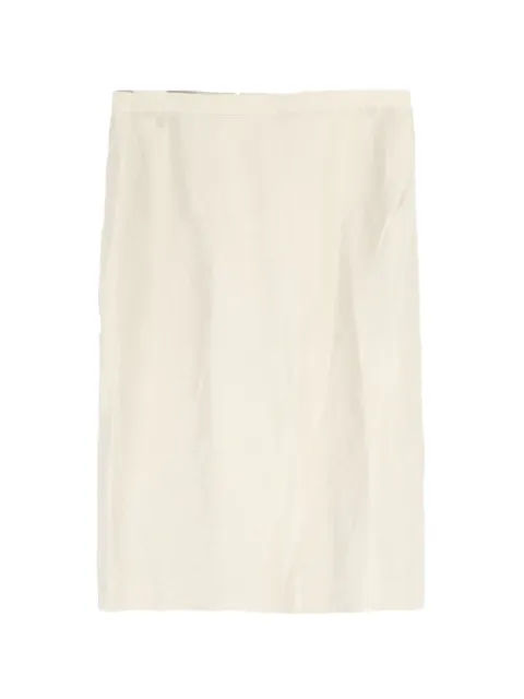 Giorgio Armani Pre-Owned pencil mini skirt White NAPPUGBCL427036W