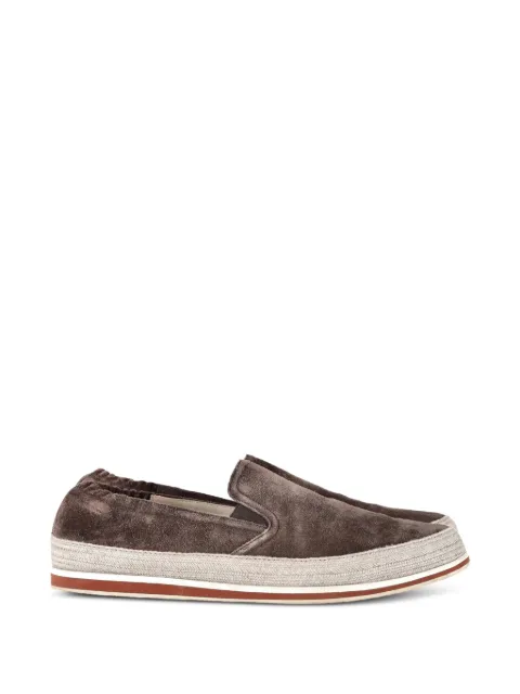 Prada Pre-Owned espadrille suede sneakers Brown MRPPUGBSH301996M