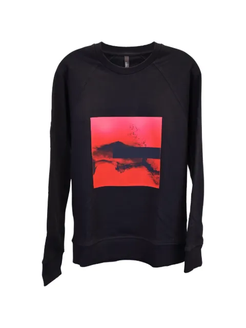 Neil Barrett printed cotton sweatshirt Black MRPPUUSCL369262M
