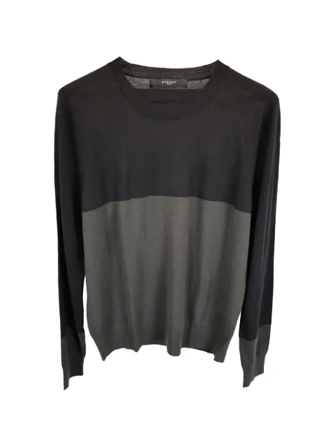 Givenchy Pre-Owned two-toned crew-neck top Black MRPPUUSCL399883W