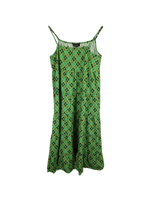Rachel Comey geometric-pattern maxi dress Green NAPPUUSCL375797W