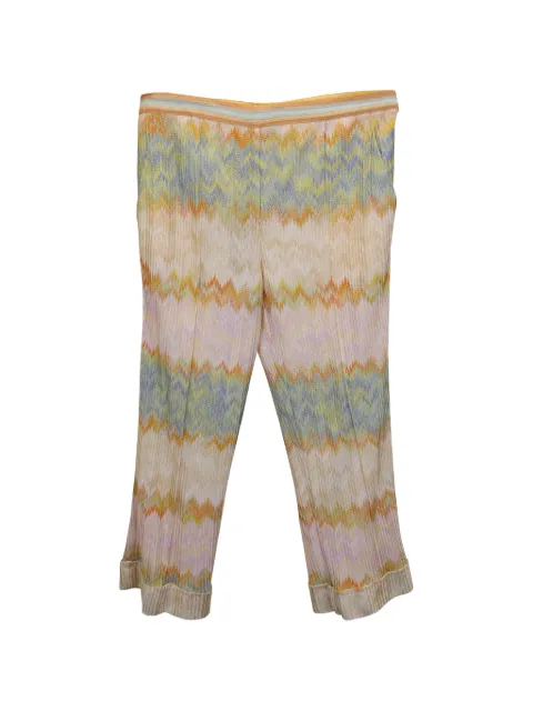 Missoni Pre-Owned zig-zag pattern trousers Neutrals TONPUGBCL263904W
