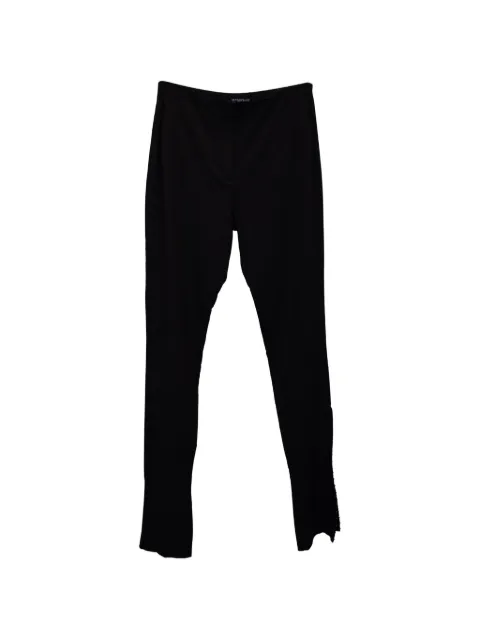 Jacquemus Pre-Owned La Montagne slit-hem trousers Black NAPPUGBCL303426W