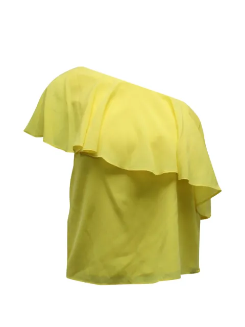 alice + olivia ruffled one-shoulder top Yellow NAPPUGBCL157902W