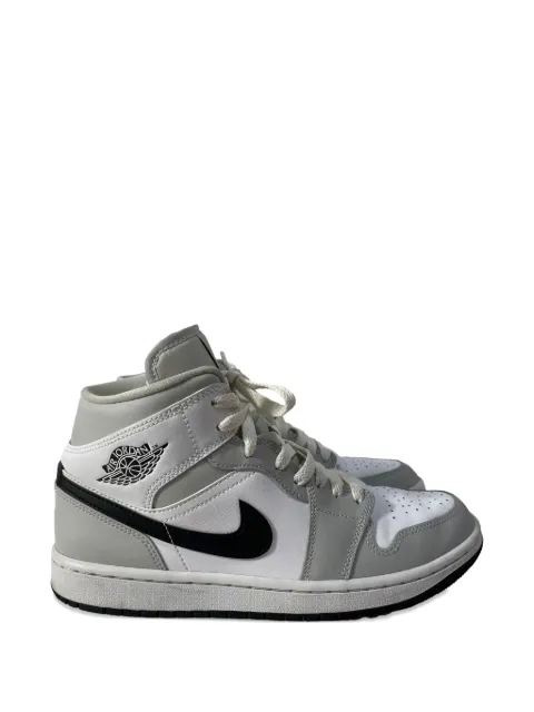 Nike Vintage Jordan 1 mid leather trainers Grey NAPPUUSSH423319M
