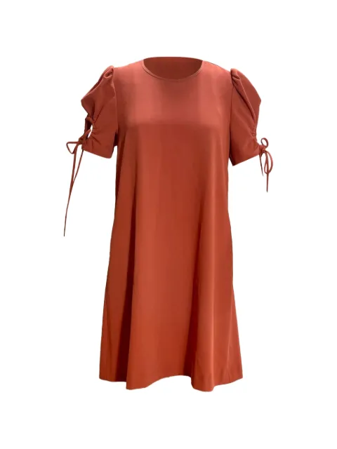Chloé Vintage tie-sleeve dress Red NAPPUUSCL410441W