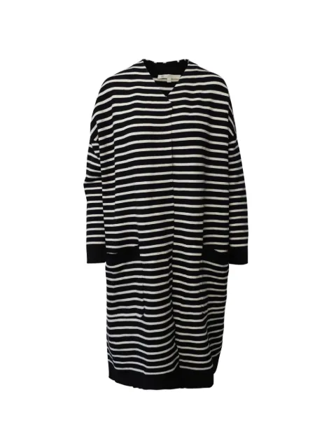 Maje striped coat Black NAPPUGBCL242484W