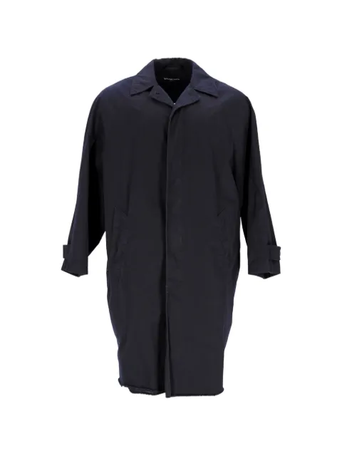 Balenciaga Pre-Owned knee-length carcoat Blue BADOPLCL259616M